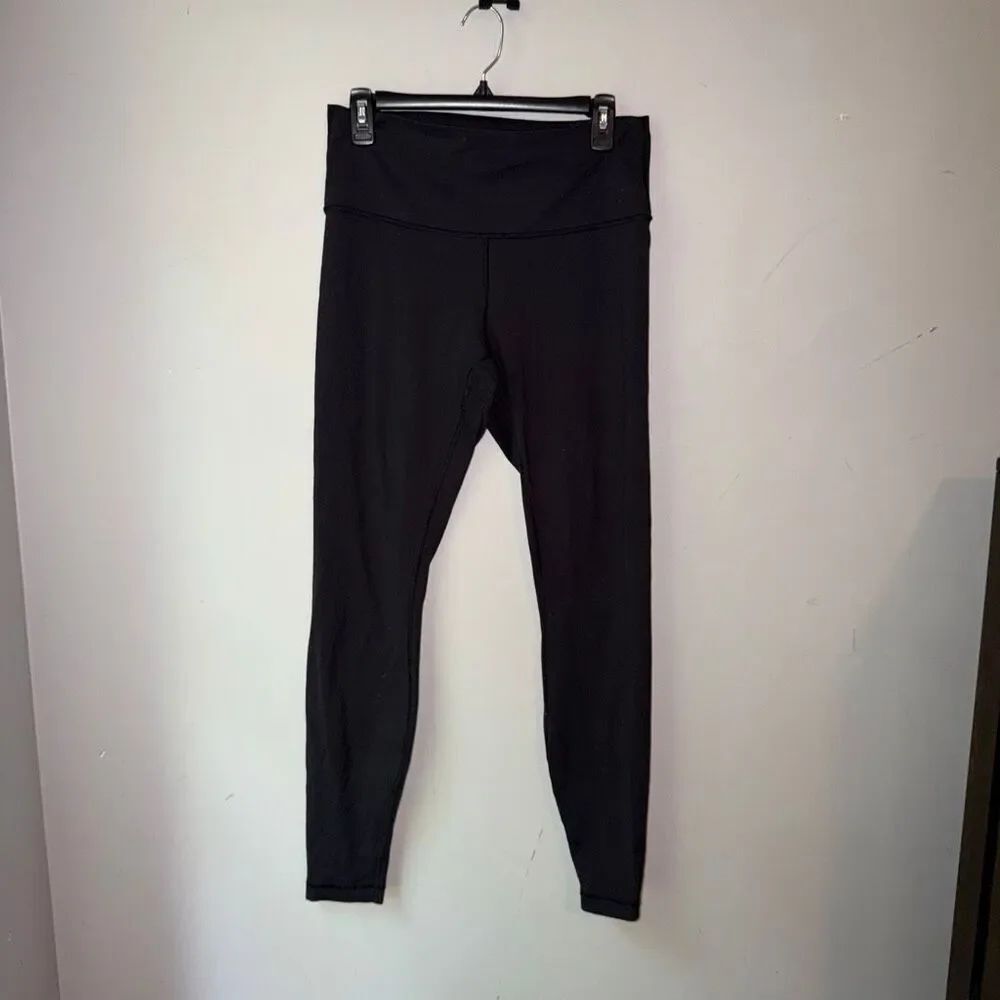 Lululemon black full length leggings size 10